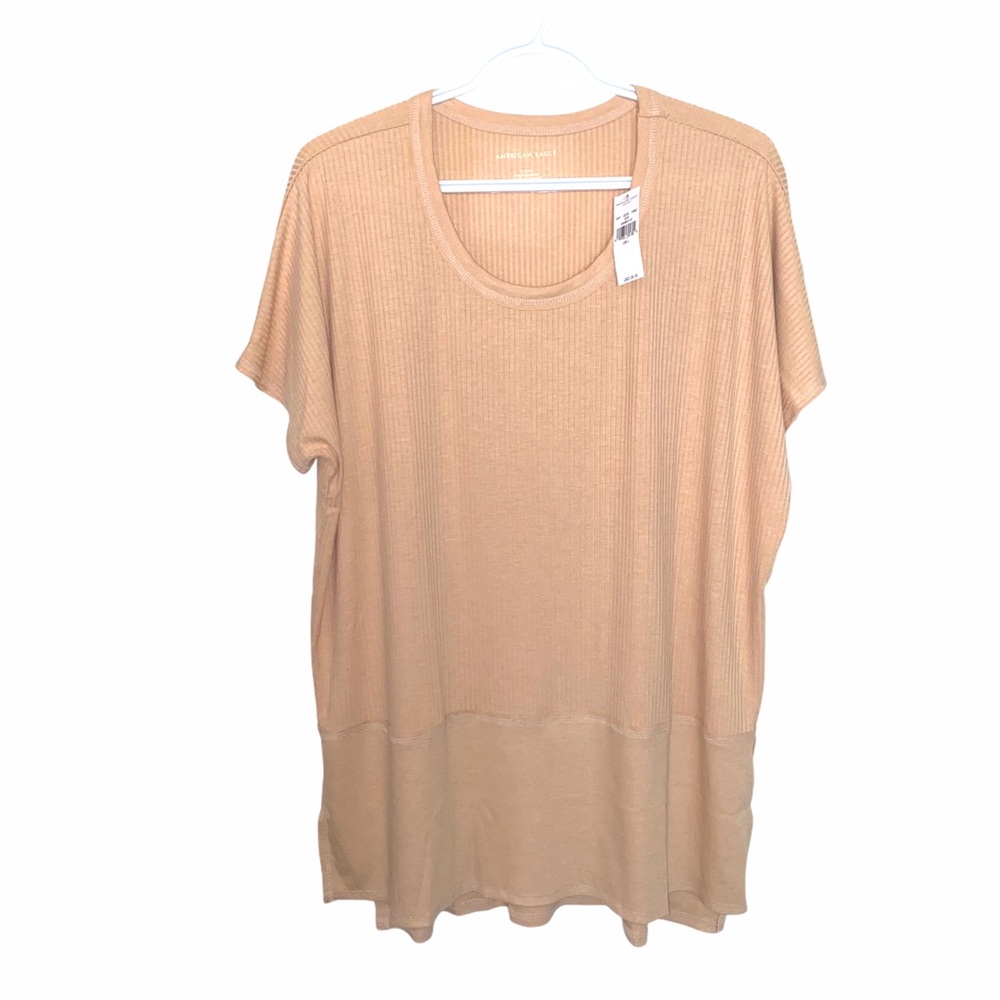 NWT American Eagle Ribbed Top With Side Slits